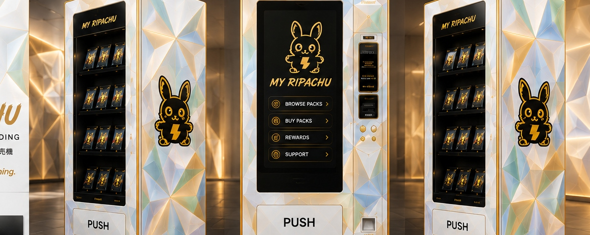 My Ripachu premium vending machines in a luxury retail environment